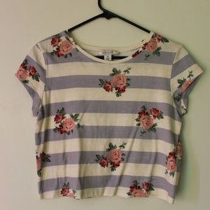 Adam Levine Floral Crop Top